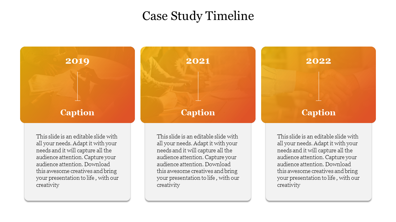 case study timeline template
